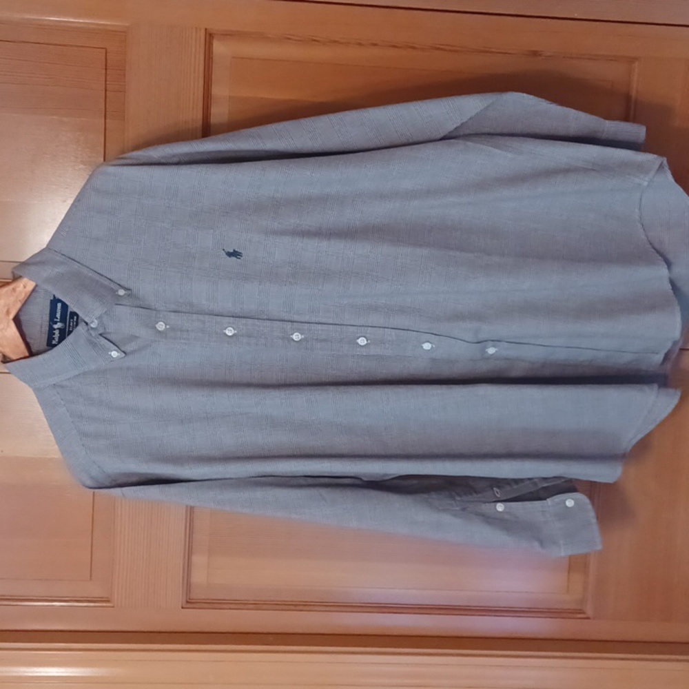 Mens Ralph Lauren plaid button down shirt